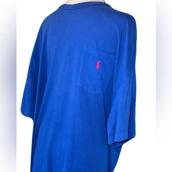 Polo by Ralph Lauren Men's Blue Short Sleeve T-Shirt Size XXL - Picture 3 of 12